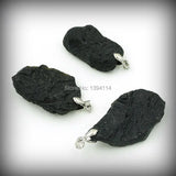 Natural Meteorite Pendant Brass Buckle Plating Platina 35-50mm