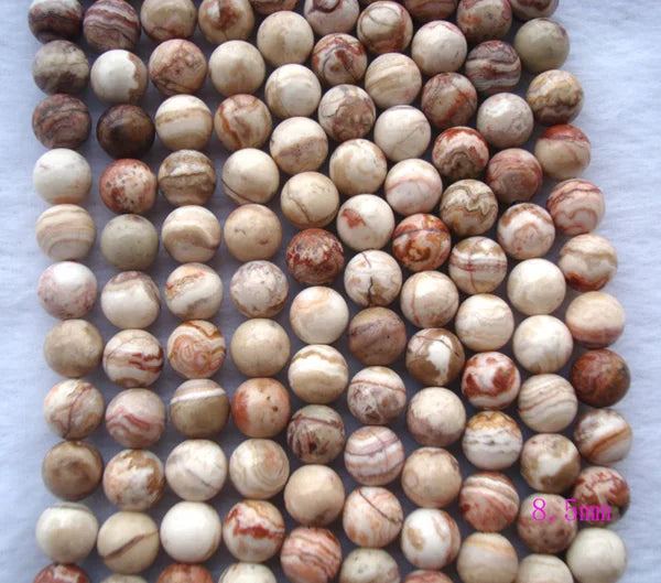 Mexican Crazy Agate Round Beads 8.5mm,12mm Jewelry Making DIY