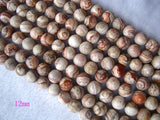 Mexican Crazy Agate Round Beads 8.5mm,12mm Jewelry Making DIY