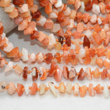 Natural Mexican Fire Opal Faceted Chips Beads 5~7mm