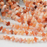 Natural Mexican Fire Opal Faceted Chips Beads 5~7mm