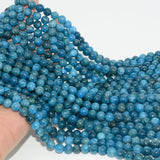Mid Apatite Loose Round Beads 8.2mm