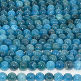 Mid Apatite Loose Round Beads 8.2mm