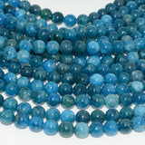 Mid Apatite Loose Round Beads 8.2mm