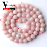 Pink Opal Round Beads 6 8 10mm for Jewelry Making