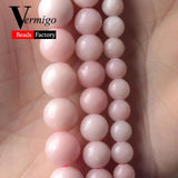 Pink Opal Round Beads 6 8 10mm for Jewelry Making