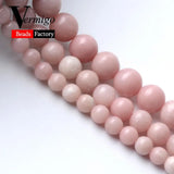 Pink Opal Round Beads 6 8 10mm for Jewelry Making