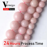 Pink Opal Round Beads 6 8 10mm for Jewelry Making
