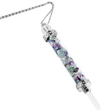 Mineral Chips Glass Bottle Pendant Crystal Stone Wishing Bottle Necklace