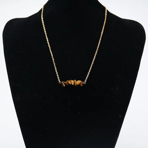 Natural Mineral Crystal Beaded Choker Necklace Health Raw Ore Power N541
