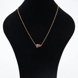 Natural Mineral Raw Stone Beaded Choker Necklace Women Jewelry Gift