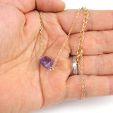 Natural Mineral Raw Stone Beaded Choker Necklace Women Jewelry Gift