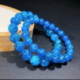 Mineral Inclusion Apatite Bracelet Gem Stone Round Beads Crystal Jewelry
