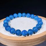 Mineral Inclusion Apatite Bracelet Gem Stone Round Beads Crystal Jewelry
