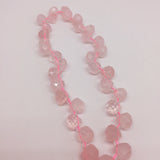 Rose Quartz Crystal Powder Faceted Stone Beads