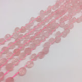 Rose Quartz Crystal Powder Faceted Stone Beads
