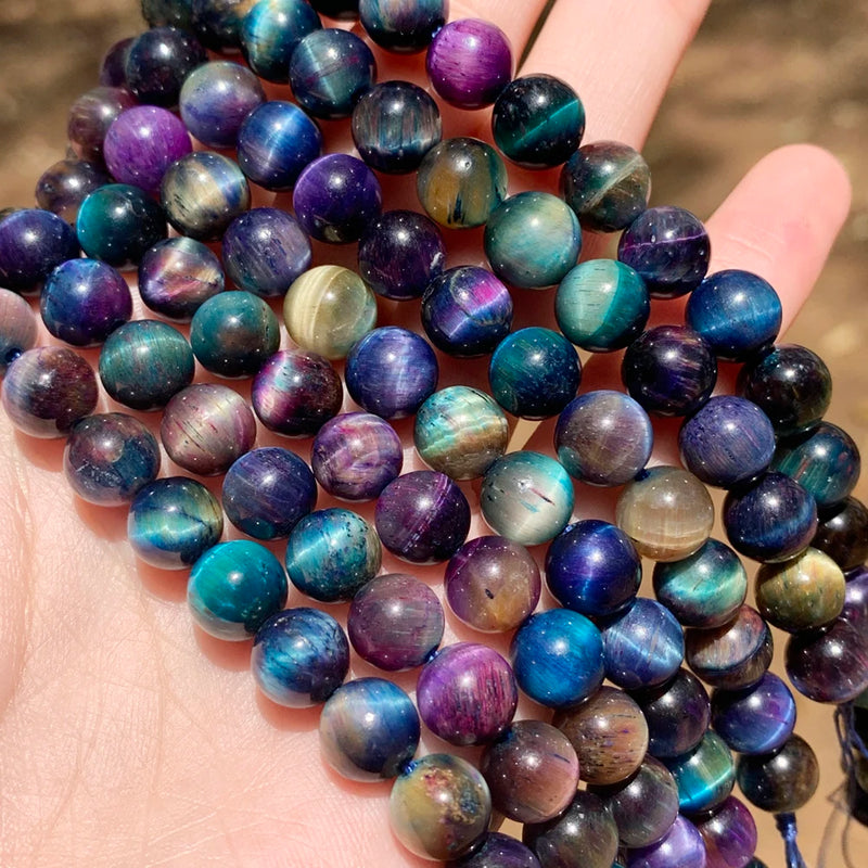 Green Tiger Eye Round Beads 6/8/10mm Spacer Loose Beads 15 Strands