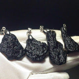 Meteorite Tektite Pendant Glass Quartz Necklace Making Man Jewelry