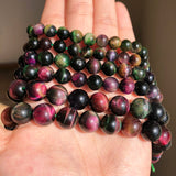 Multicolor Tiger Eye Stone Beads 6 8 10mm Round Loose Beads for Jewelry Making