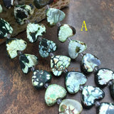 Heart Shape Dragon Vein Agates Quartz Charm Necklace Bracelet