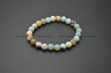Amazonite Stone Round Beads Stretch Bracelet
