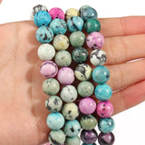 Natural Howlite Turquoise Matte Stone Beads 15'' 6/8/10mm