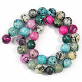 Natural Howlite Turquoise Matte Stone Beads 15'' 6/8/10mm