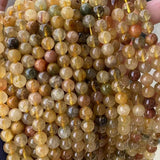 Mixed Rutilated Quartz Hair Crystal Stone Beads DIY Loose Beads