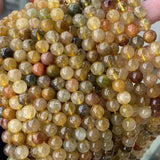 Mixed Rutilated Quartz Hair Crystal Stone Beads DIY Loose Beads