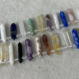 Natural Mixed Semi-precious Stone Beads 15'' Sticks Crystal Point Shape