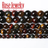 Tiger Eye Stone Round Beads for Jewelry Making DIY Bracelet 4-14mm