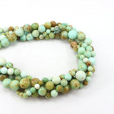 Mongolia Turquoise Round Beads Strand for DIY Jewelry Making