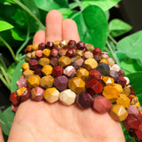 Mookaite Stone Faceted Spacer Beads 15'' 6 8 10mm