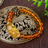 Moonstone Bead Tibetan Buddha Citrine Pixiu Bracelet Men Couples