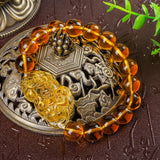 Moonstone Bead Tibetan Buddha Citrine Pixiu Bracelet Men Couples