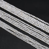 Moonstone Agate Beads Faceted Round Spacer Loose Beaded DIY Jewerly