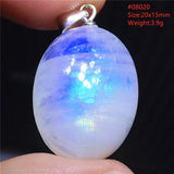 925 Silver Moonstone Pendant Oval Necklace AAAAAA