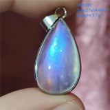 925 Silver Moonstone Pendant Oval Necklace AAAAAA