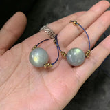 Natural Moonstone Choker Necklace Labradorite Gemstone Women High Jewelry