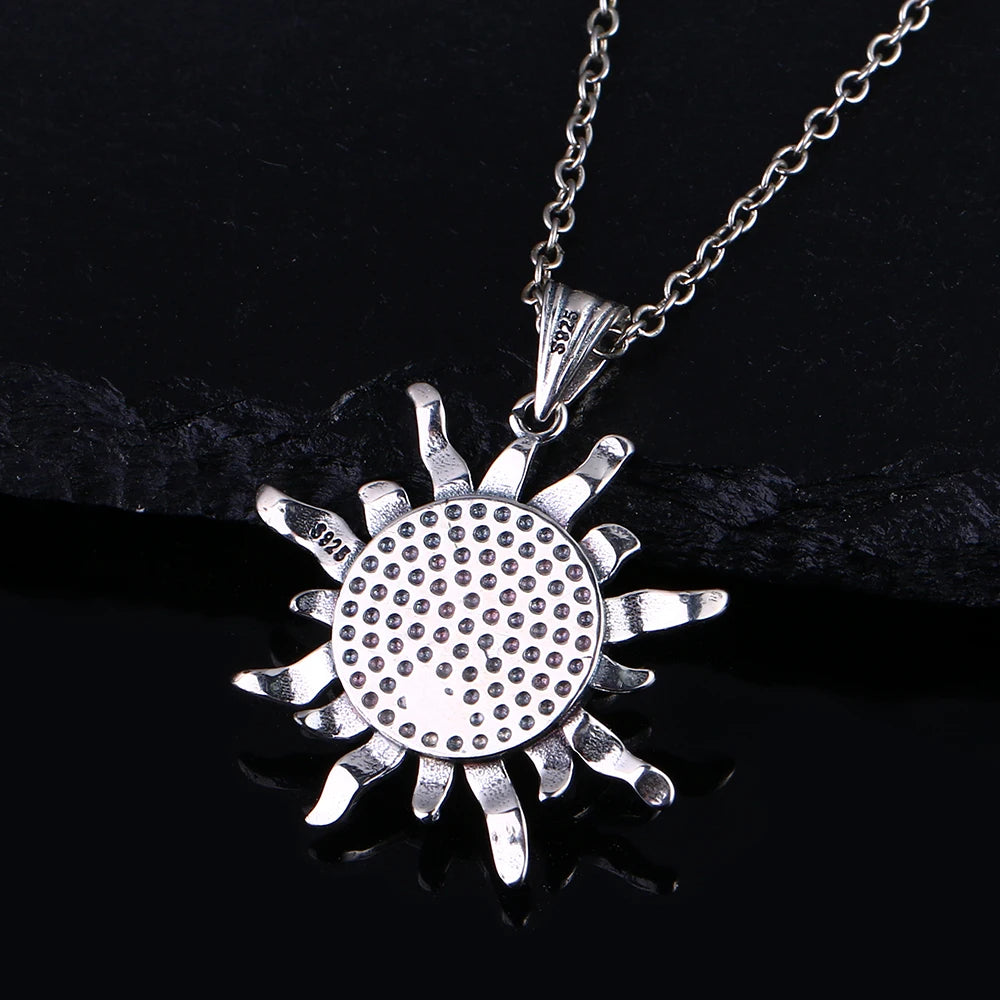 Moonstone Geometric Shape Pendant Necklace Vintage Style Jewelry