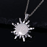Moonstone Geometric Shape Pendant Necklace Vintage Style Jewelry