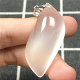 Moonstone Necklace Pendant Healing Crystal Silver Beads Jewelry AAAAA