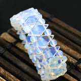 Moonstone Opal Beads Bracelet Horse-Eyes Shape 10*20mm B1703
