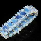 Moonstone Opal Beads Bracelet Horse-Eyes Shape 10*20mm B1703