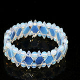 Moonstone Opal Beads Bracelet Horse-Eyes Shape 10*20mm B1703