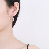 Moonstone Pendant Earrings 925 Silver Texture Wedding Party Jewelry