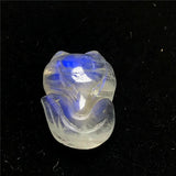 Moonstone Pendant Fox Crafted Silver Crystal Beads Gemstone AAAAA