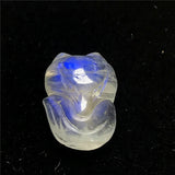 Moonstone Pendant Fox Crafted Silver Crystal Beads Gemstone AAAAA