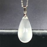 Moonstone Pendant Necklace Jewelry For Women Lady Man Gift Silver Chains AAAAA