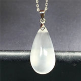 Moonstone Pendant Necklace Jewelry For Women Lady Man Gift Silver Chains AAAAA